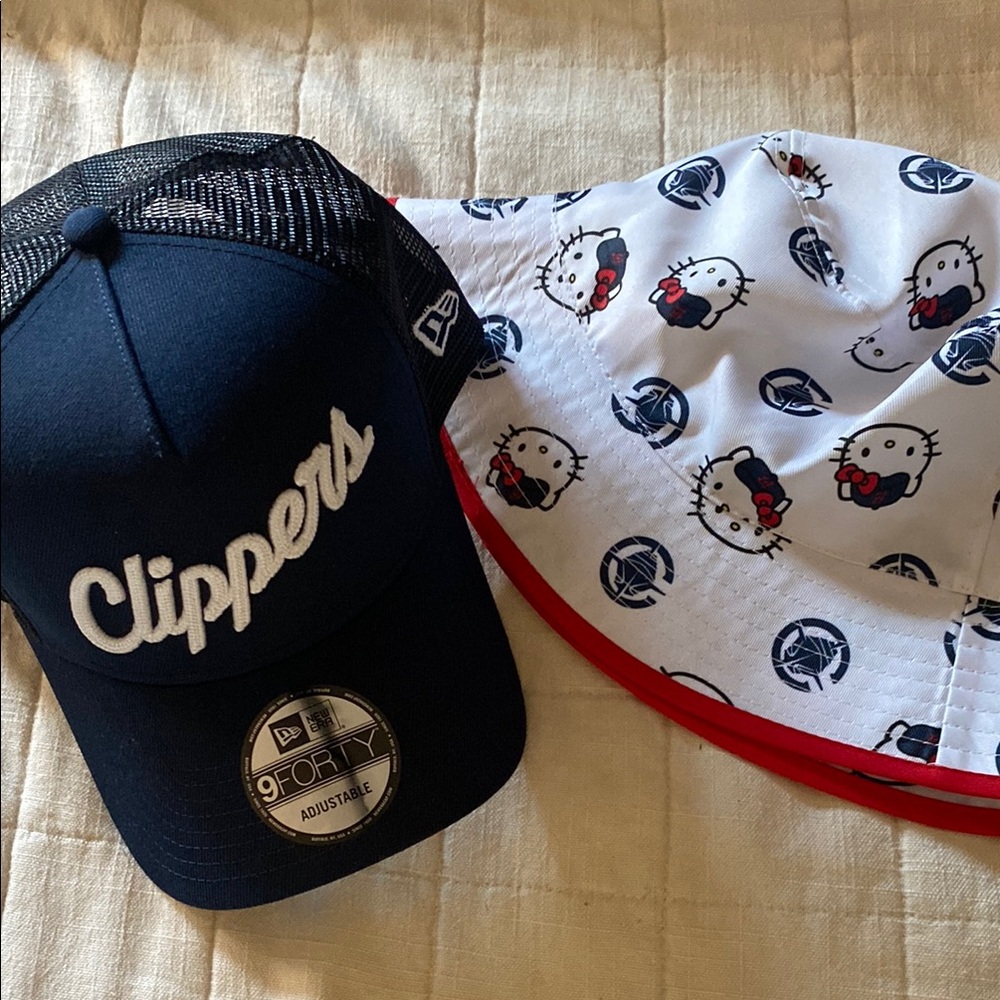 Clippers Cap and Hello Kitty Bucket Hat